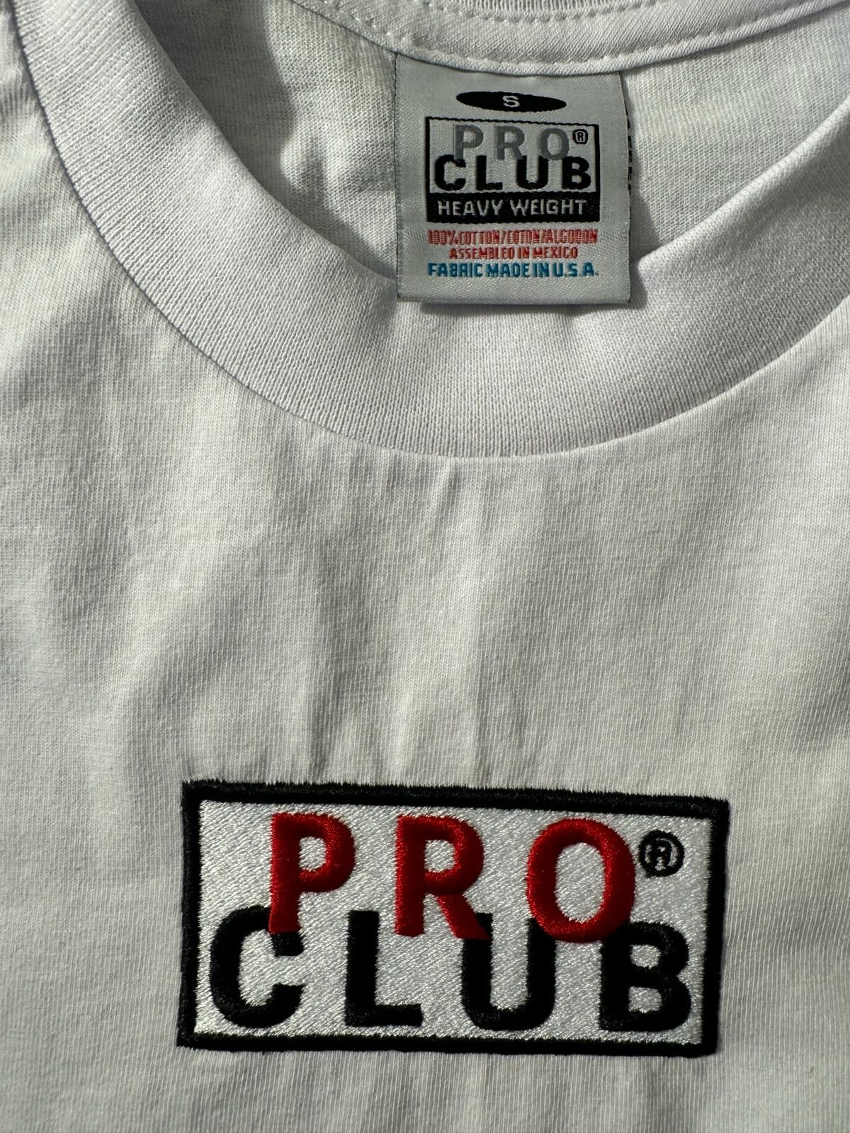Pro club embroidery box logo heavyweight Red and black
