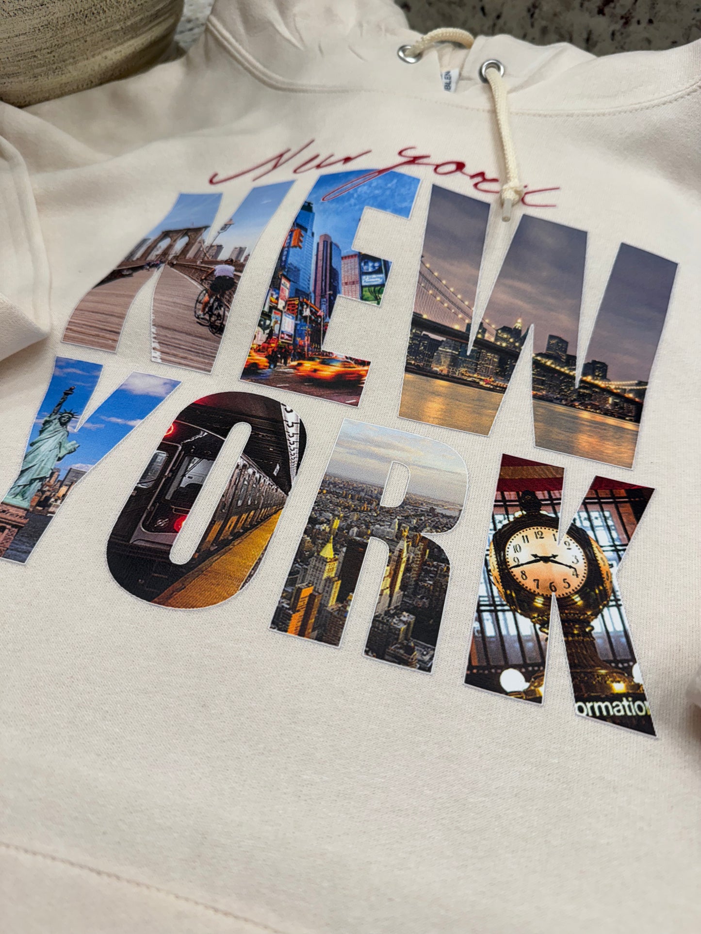 New York printed hoodie comfortable