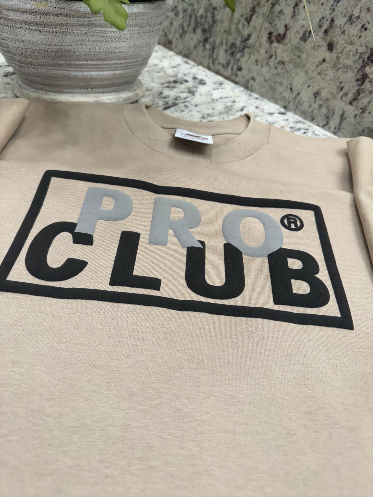 pro club puff print heavyweight mens t shirt