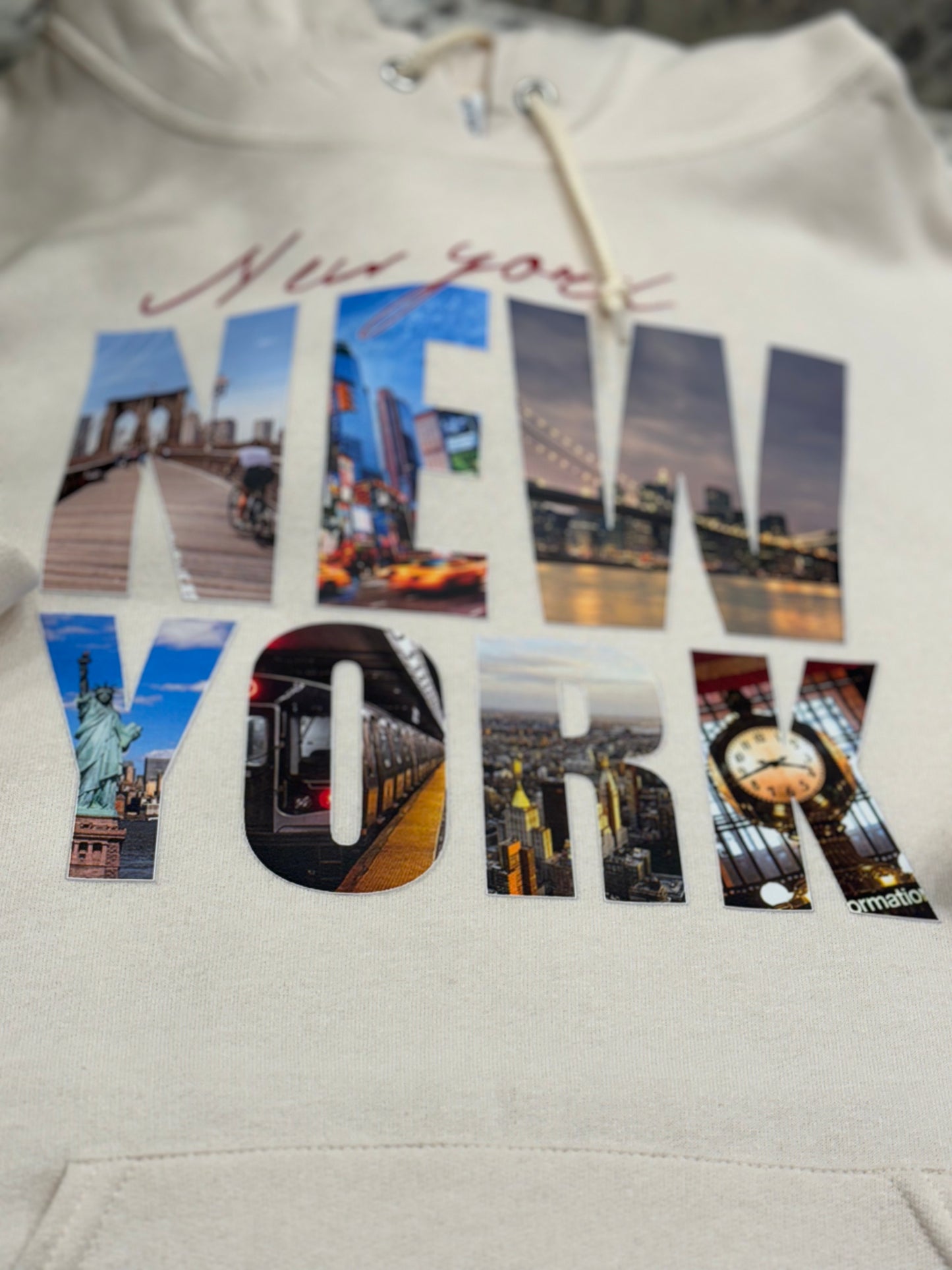 New York printed hoodie comfortable